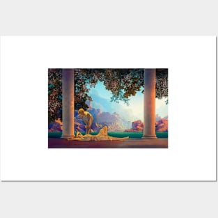 Daybreak Maxfield Parrish Art Print 1922 Mythological Painting Posters and Art